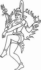 Shiva Shivratri Coloring Drawing Nataraja Lord Color Getdrawings Print Rudra Theholidayspot sketch template