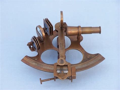 buy captain s antique brass sextant 8in with rosewood box model ships