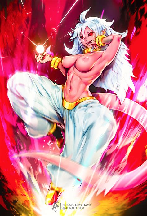 2465414 android 21 dragon ball fighterz dragon ball z aurahack majin majin android 21 majin