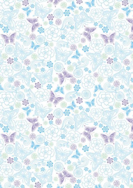 blue  lilac butterflies scrapbook paper