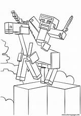 Minecraft Spider Coloring Pages Getcolorings Color sketch template