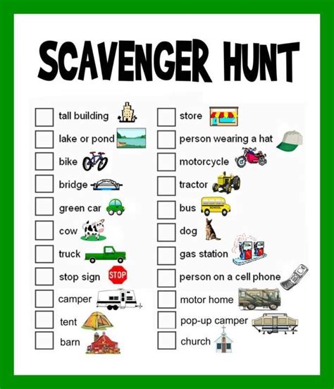 scavenger hunt ideas  teens kids adults indoor outdoor