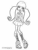 Coloring Monster High Draculaura Colouring Pages sketch template