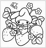 Melody Coloring Pages Strawberries Kids sketch template
