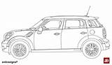 Mini Cooper Countryman Side Line Fwd Coloring Sketch Pages Deviantart Template sketch template