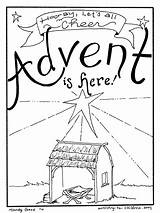 Advent Nativity Bible Coloringhome Ministry sketch template