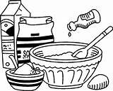 Clipart Cake Mix Baking Batter Drawing Ingredients Utensils Outline Making Getdrawings Xara Corel Cliparts Clipground sketch template
