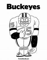Coloring Pages Ohio State Football Brutus Buckeye Buckeyes Player Printable Sheet Clipart Jersey Coloringhome Color Kids Logo Broncos Library Colouring sketch template