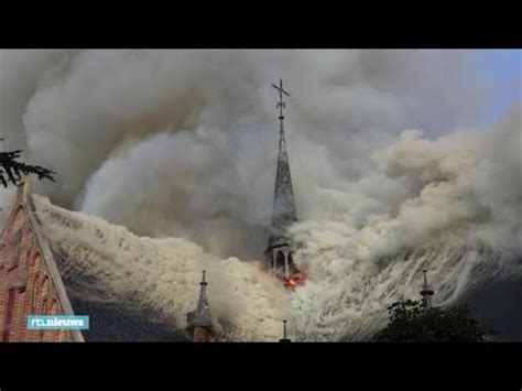 heftige beelden brand  kerk amstelveen rtl nieuws youtube