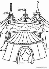 Circo Zirkus Ausmalbilder Zirkuszelt Imprimir Cool2bkids Boletos Tent sketch template