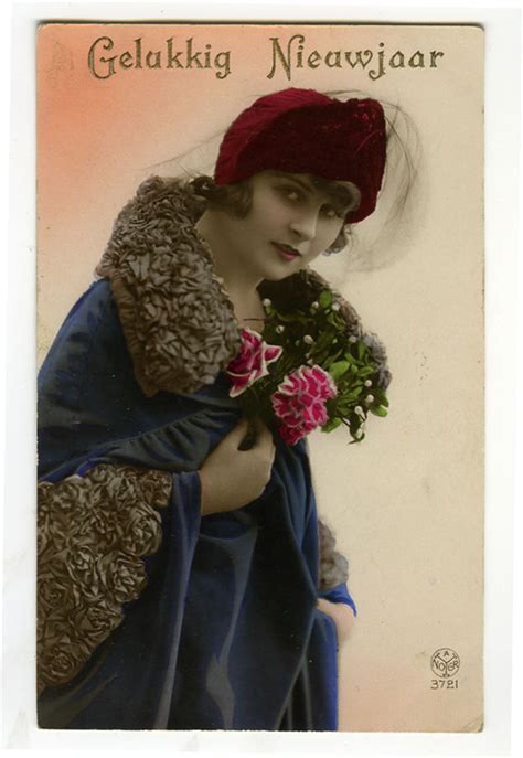 20 Beautiful Antique Hand Tinted Photo Postcards Of Pretty Young Ladies