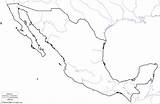 Mexico Map Blank Mapa Clipart Coloring Clipground Coloringhome sketch template
