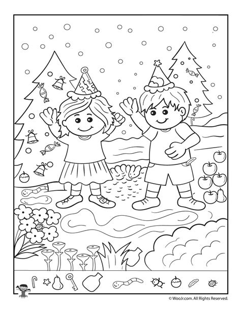 christmas hidden pictures  printables  printable templates