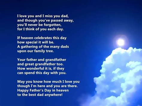 deceased fathers day quotes from daughter happy fathers day poems