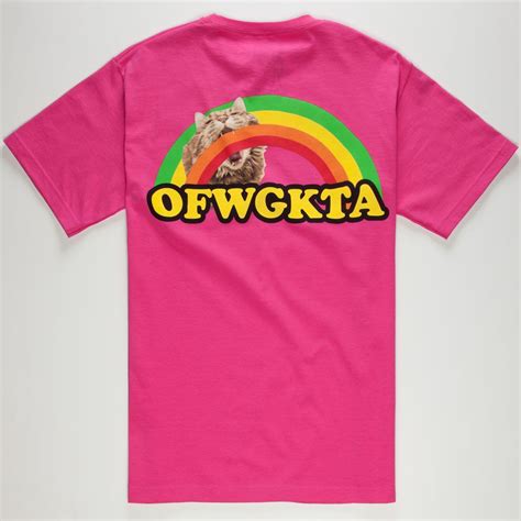 odd future rainbow cat mens  shirt  graphic tees tillys