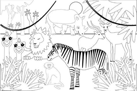 jungle safari coloring pages jungle coloring pages monster coloring