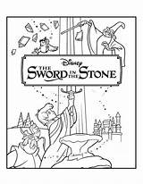 Sword Coloring Pages Merlin Stone Disney Cool Movie Getcolorings Color Adult Getdrawings Choose Board sketch template