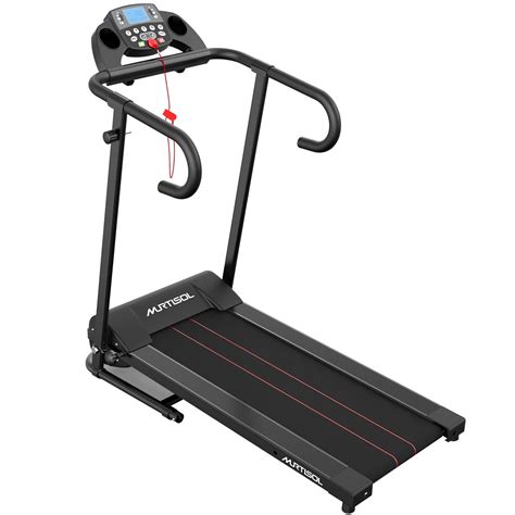 murtisol folding electric motorized treadmill machine  portable lcd displayer walking