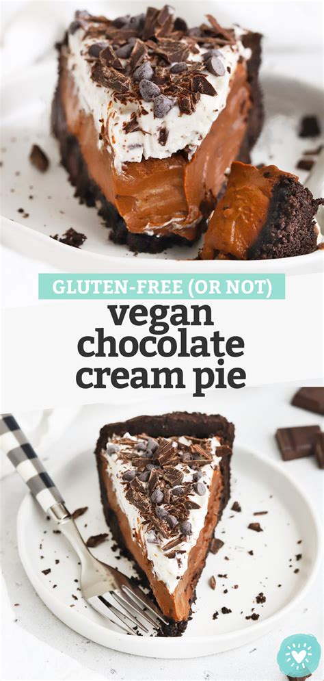 The Best Vegan Chocolate Pie No Tofu • One Lovely Life