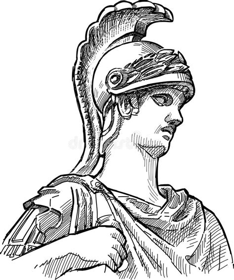 fragment  ancient statue stock vector image