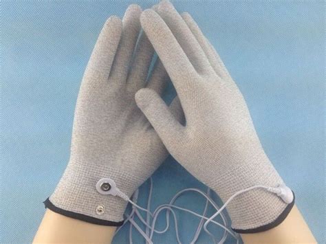 Silver Conductive Fiber Massage Gloves For Tens Ems For Physical