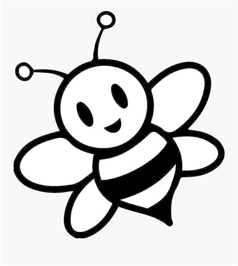 bee clipart black  white  transparent clipart clipartkey