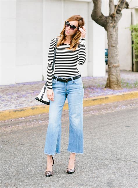 making cropped flare jeans classic  fashion trends