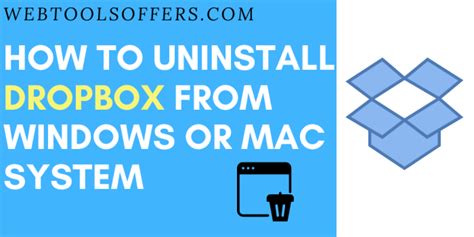 uninstall dropbox  computer  mac easily