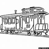 Coloring Train Pages Caboose Car Engine Steam Clip Locomotive Trains Clipart Front Kids Printable Sheets Drawing Presentations Websites Reports Powerpoint sketch template