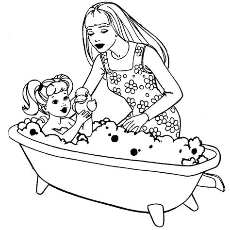 barbie coloring pages library big collection  printable