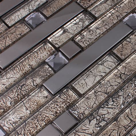 Wholesale Metallic Backsplash Tiles Brown 304 Stainless Steel Sheet