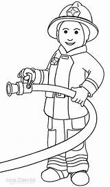 Fireman Coloring Pages Printable Cool2bkids sketch template