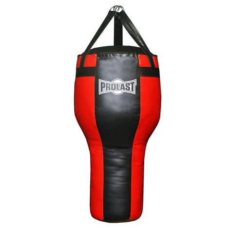 prolast boxing angle heavy bag punching bag   hook  upper cut unfilled black