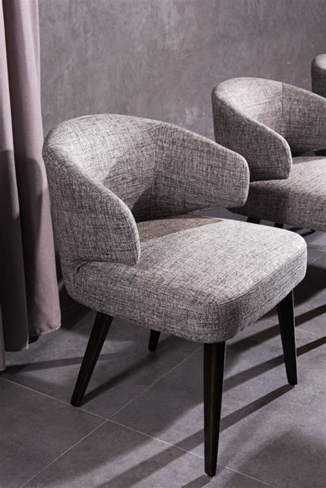 modrest carlton modern grey fabric dining chair dining chairs dining