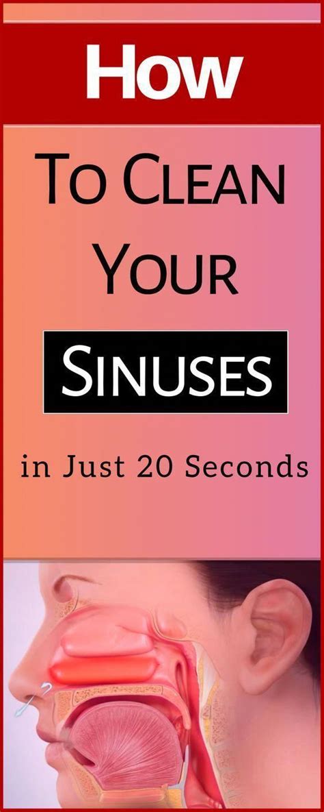 clean  sinuses    seconds healthfitnesstips