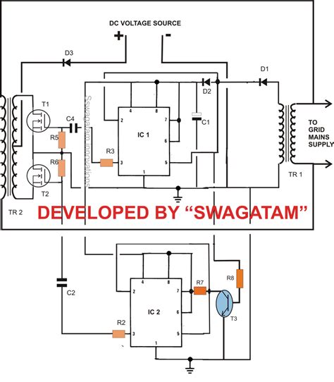 designing  grid tie inverter circuit electronic circuit projects