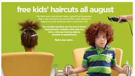 freebie alert  kids haircuts  august   local jcp