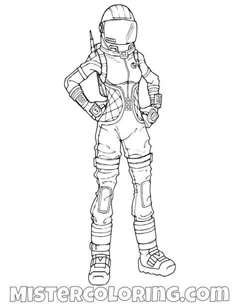 dark voyager fortnite coloring page coloring pages  kids coloring