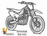Coloring Pages Motorcycle Motorbike Bikes Kawasaki Motocross Colouring Dirt Bike Klx Print Clipart Adult Fmx 140l Printable Sheets Motorcycles Magnificent sketch template