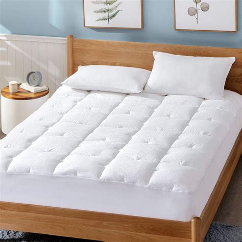 amazoncom bedsure twin mattress pad upgraded gsm breathable cotton quilted mattress cover