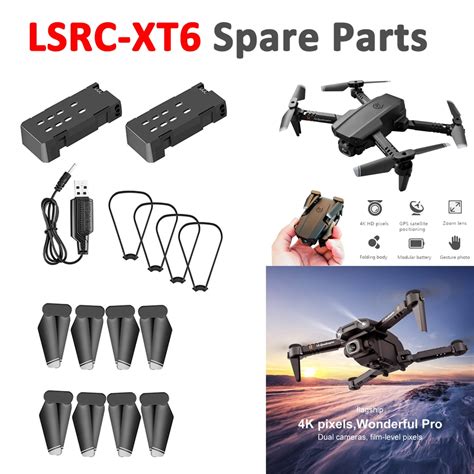 lsrc xt ls quadcopter mini drone original spare part battery usb charger propeller blade wing