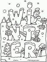 Coloring Winter Pages Kids Getdrawings Kindergarten sketch template