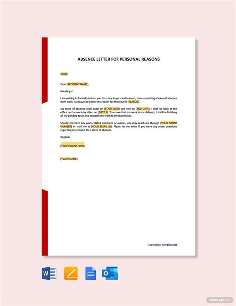 amazing info  personal leave request letter resume objective