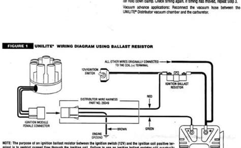 mallory ignition wiring diagram unilite mallory  unilite distributor   ford