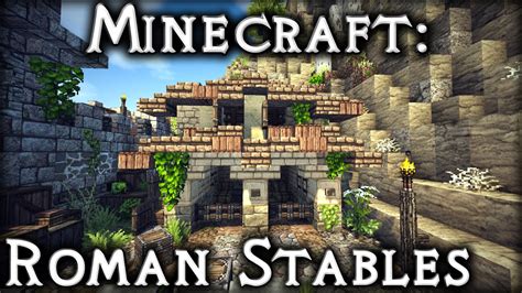 minecraft roman stables tutorial youtube