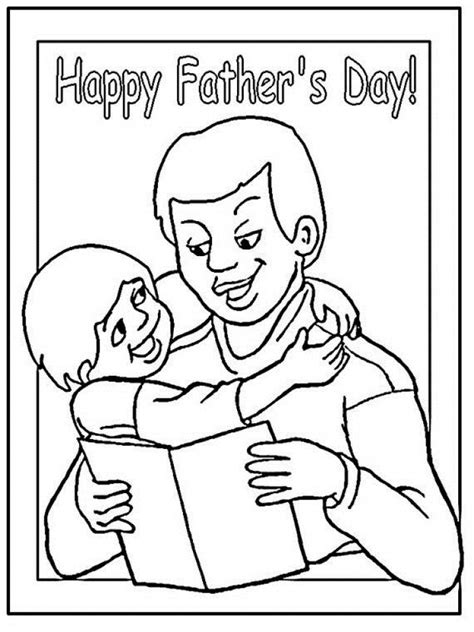happy father  day coloring page printable  printable fathers day