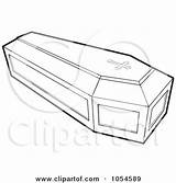 Coffin Casket Drawing Sketch Clip Vector Outlined Royalty Illustration Drawings Perera Lal Paintingvalley Sketches sketch template