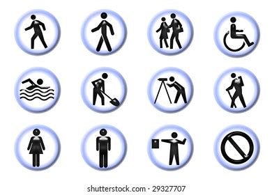 people signs icons stock illustration  shutterstock