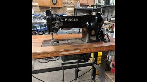 singer  industrial compound feed sewing machine youtube