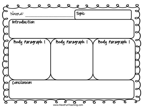 expository writing graphic organizer worksheet  teach simple